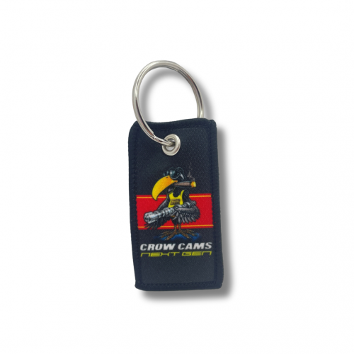 Crow Cams Fabric Key Ring